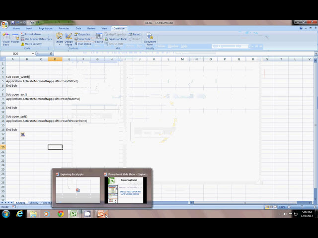 فیلم آموزشی: Excel VBA یک برنامه را با استفاده از Excel باز کنید با زیرنویس فارسی