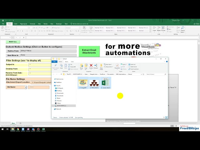 فیلم آموزشی: استخراج پیوست های Outlook با فیلترها با استفاده از VBA | ماکرو Excel vba