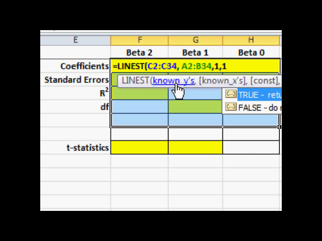 فیلم آموزشی: نحوه استفاده از Linest Excel برای رگرسیون چند متغیره و Linest Excel برای رگرسیون خطی با زیرنویس فارسی