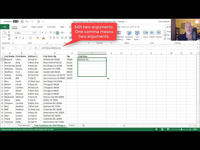فیلم آموزشی: Excel: توابع متنی چپ، راست و لنز برای جداسازی داده ها توسط کریس منارد با زیرنویس فارسی