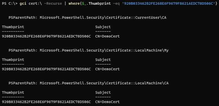 چگونه گواهی ویندوز را با استفاده از PowerShell حذف کنیم؟