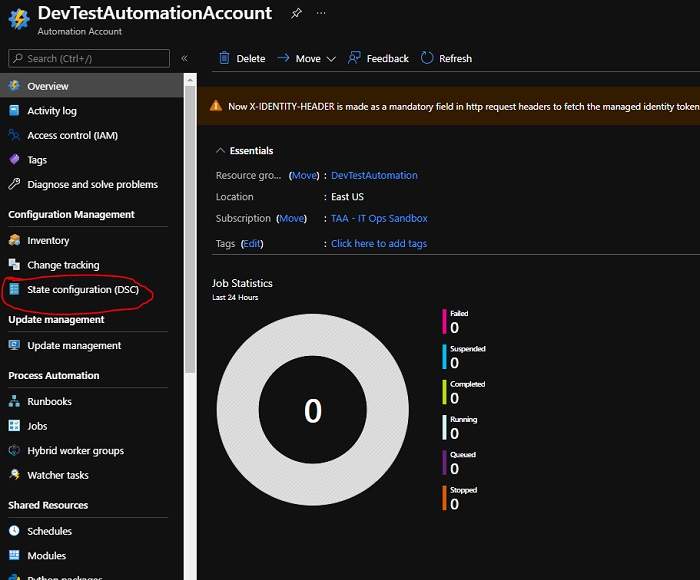 پیکربندی گره Azure DSC با استفاده از PowerShell