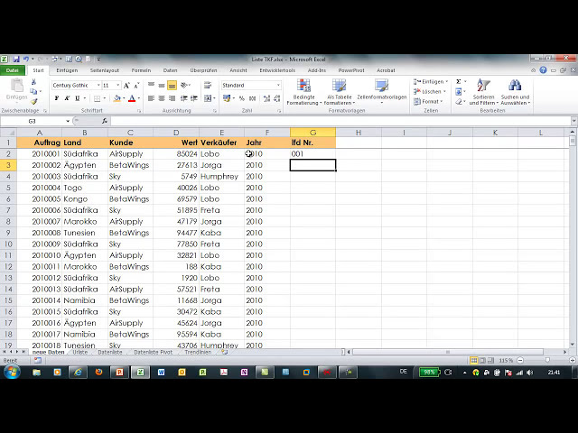 فیلم آموزشی: Excel - LINKS und RECHTS - Textfunktionen