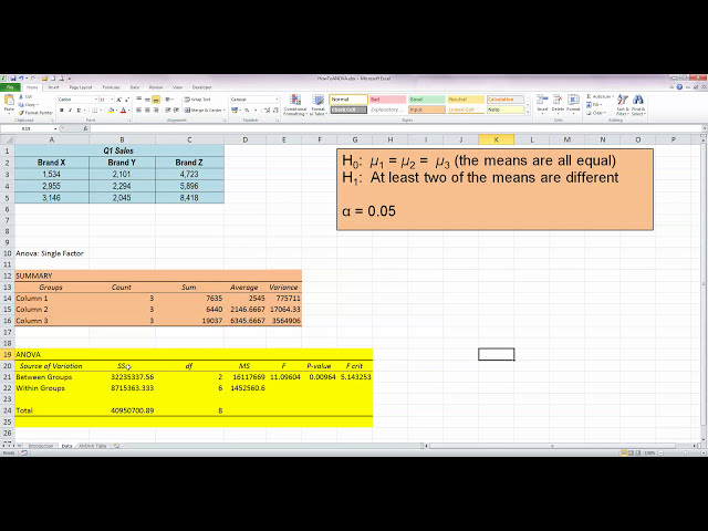 فیلم آموزشی: چگونه ... انجام تست ANOVA یک طرفه در Excel 2010 با زیرنویس فارسی