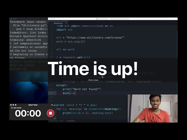 فیلم آموزشی: آیا می توانم یک برنامه دیکشنری را در 10 دقیقه کدنویسی کنم؟ | Web Scraping | پایتون | چالش با زیرنویس فارسی