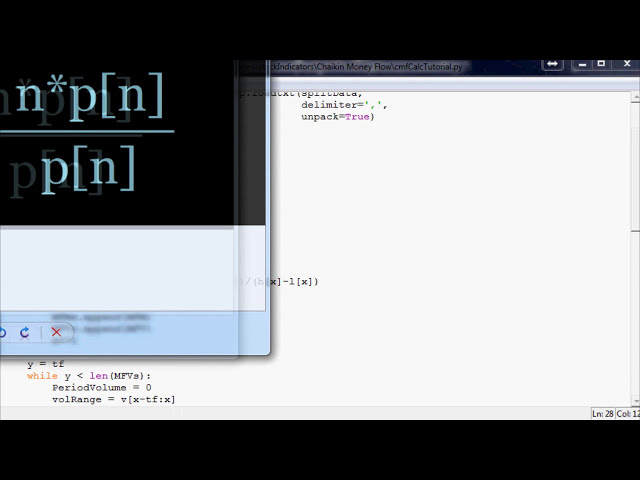 فیلم آموزشی: پایتون: نحوه برنامه ریزی شاخص تجارت جریان پول Chaikin با زیرنویس فارسی