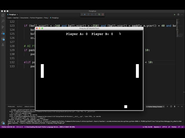 فیلم آموزشی: آموزش برنامه نویسی بازی Python: Pong Part 8 AI Player با زیرنویس فارسی