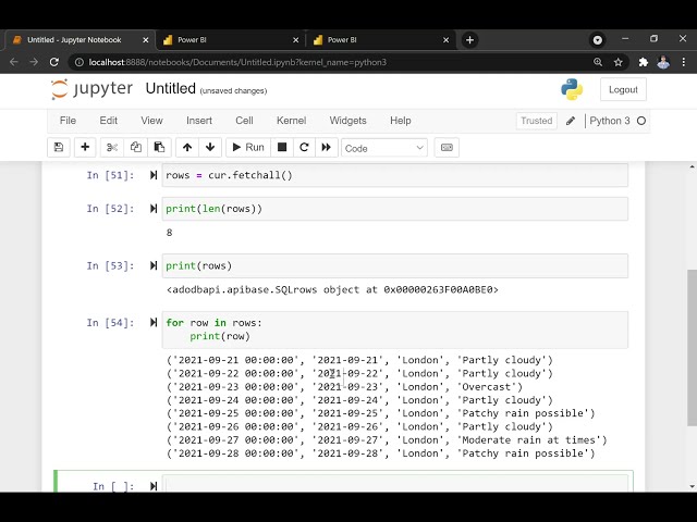 فیلم آموزشی: استخراج داده ها از مجموعه داده های Power BI در سرویس با پایتون