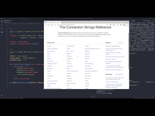 فیلم آموزشی: وارد کردن رکوردها از فایل CSV (یا هر فایل داده) به SQL Server (یا هر سیستم پایگاه داده) با پایتون با زیرنویس فارسی