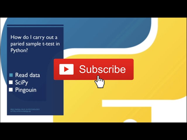 فیلم آموزشی: نحوه استفاده از پایتون برای انجام تست زوجی نمونه T - SciPy، Pandas، و Pingouin با زیرنویس فارسی