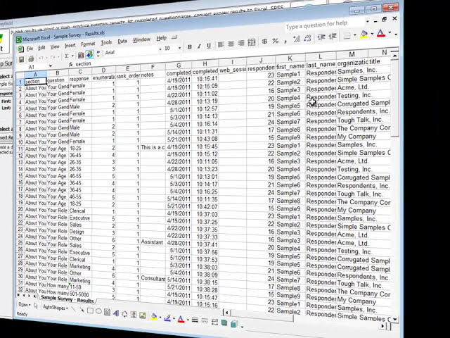 فیلم آموزشی: نحوه تبدیل پاسخ های نظرسنجی به اکسل، SPSS یا متن