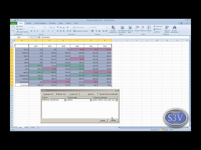 فیلم آموزشی: Excel 2010 - Ordenar datos با زیرنویس فارسی