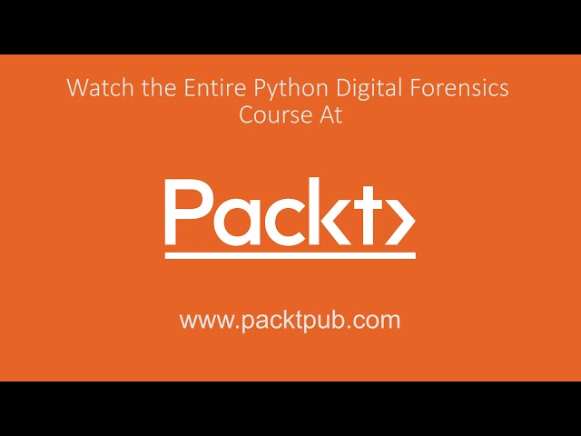 فیلم آموزشی: Python Digital Forensics: تجزیه و تحلیل حافظه ویندوز | packtpub.com با زیرنویس فارسی
