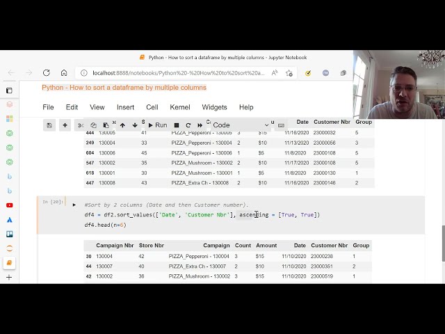 فیلم آموزشی: Python - نحوه مرتب سازی بر اساس چندین ستون در یک Dataframe Pandas با زیرنویس فارسی