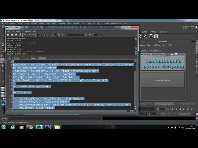 فیلم آموزشی: Python in Maya - python scripting - Part:03:Creating Window Interface