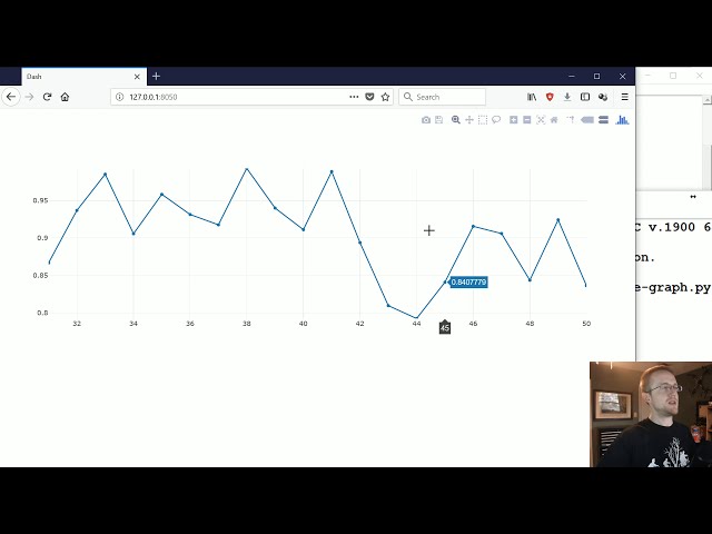 فیلم آموزشی: نمودارهای زنده با رویدادها - رابط کاربری گرافیکی تجسم داده با Dash و Python p.4 با زیرنویس فارسی