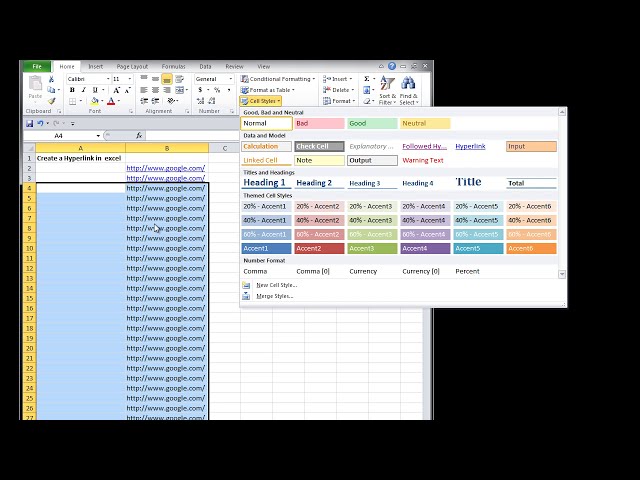 فیلم آموزشی: Excel - ساخت ابرلینک های آبی قابل کلیک در MS Excel - آموزش چگونه با زیرنویس فارسی