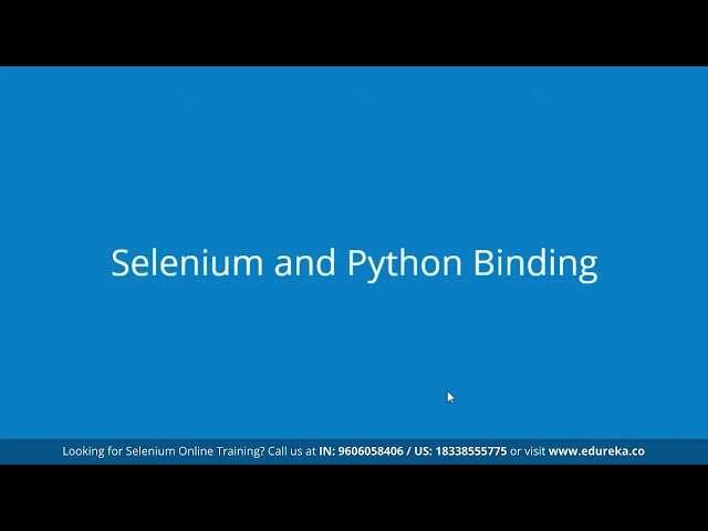 فیلم آموزشی: آموزش سلنیوم پایتون | پایتون سلنیوم | آموزش سلنیوم | Edureka Rewind-1 با زیرنویس فارسی
