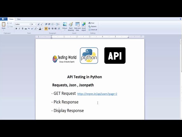 فیلم آموزشی: تست API با استفاده از پایتون - نوشتن اولین مورد تست - دریافت درخواست (برای دوره کامل - بررسی توضیحات)