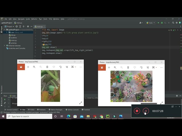 فیلم آموزشی: نحوه برش تصویر در پایتون | چگونه یک تصویر را در pycharm برش دهیم