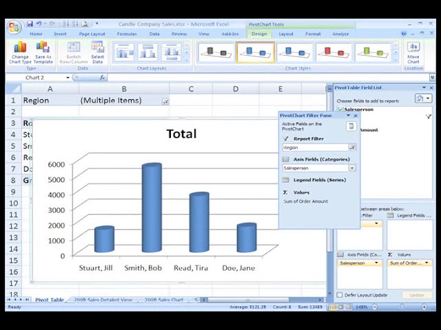 فیلم آموزشی: Excel 2007: ایجاد جداول محوری با زیرنویس فارسی