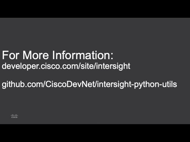فیلم آموزشی: Cisco Intersight Python SDK با زیرنویس فارسی