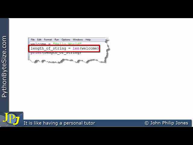 فیلم آموزشی: یافتن طول رشته پایتون