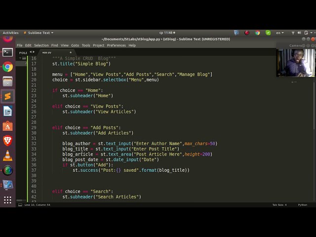 فیلم آموزشی: ساختن یک برنامه وبلاگ ساده (CRUD) با Streamlit و Python با زیرنویس فارسی