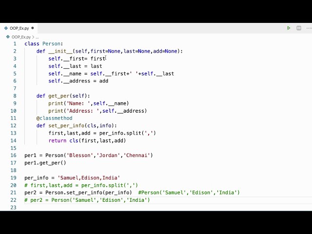فیلم آموزشی: 07 | OOP در پایتون | روش کلاس | روش استاتیک با زیرنویس فارسی