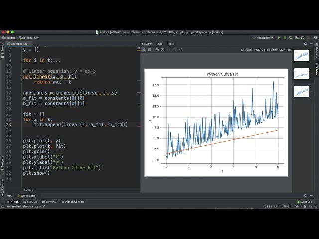 فیلم آموزشی: نحوه استفاده از SciPy برای برازش منحنی در پایتون || پایتون برای مهندسان با زیرنویس فارسی