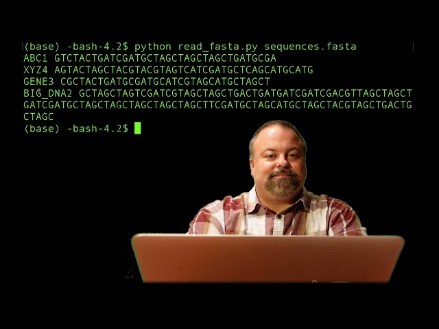 فیلم آموزشی: خواندن یک فایل FASTA با پایتون اولیه با زیرنویس فارسی