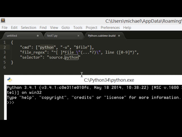 فیلم آموزشی: پایتون را در Sublime Text 2، Windows 8 اجرا کنید با زیرنویس فارسی