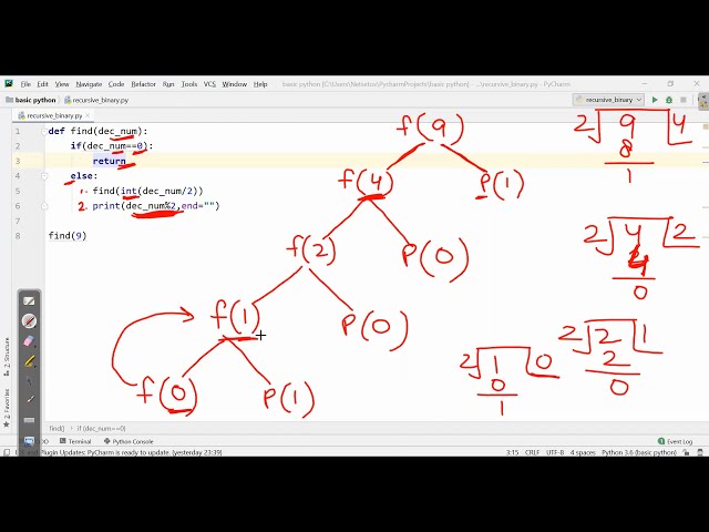 فیلم آموزشی: تبدیل اعشاری به باینری با Recursion | ساختار داده ها و الگوریتم ها | پایتون