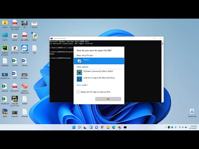 فیلم آموزشی: نحوه اجرای برنامه پایتون در خط فرمان (cmd.exe) با استفاده از Notepad با زیرنویس فارسی