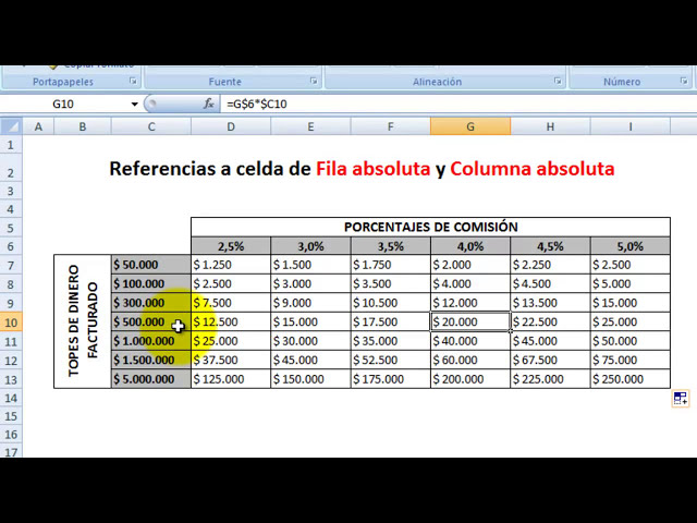 فیلم آموزشی: Referencias Relativas y Referencias Absolutas Excel با زیرنویس فارسی