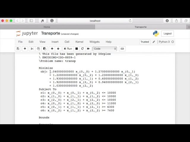 فیلم آموزشی: آموزش -2 | Cplex و Python | حمل و نقل با زیرنویس فارسی