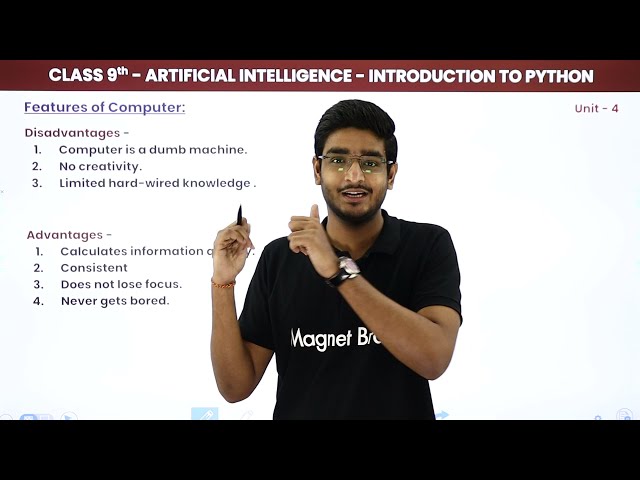 فیلم آموزشی: هوش مصنوعی کلاس 9 واحد 4 | مقدمه ای بر پایتون - برنامه نویسی چیست؟