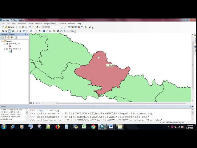 فیلم آموزشی: [PYTHON در ARC GIS #2]ARCPY | CLIP IN ARC GIS با استفاده از پایتون | شروع به کار با پایتون در ARC GIS