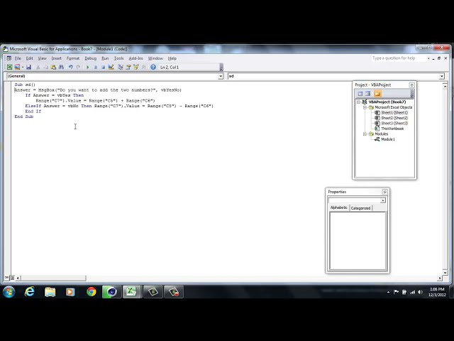 فیلم آموزشی: Excel 2010: نحوه ایجاد یک msgbox (جعبه پیام)