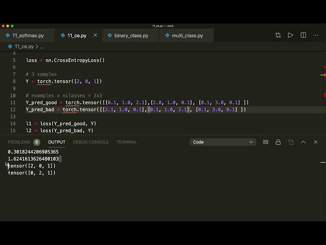 فیلم آموزشی: آموزش PyTorch 11 - Softmax و Cross Entropy با زیرنویس فارسی