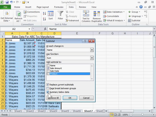 فیلم آموزشی: درج جمع‌های فرعی در فهرست داده‌های یک کاربرگ - Excel 2010 با زیرنویس فارسی