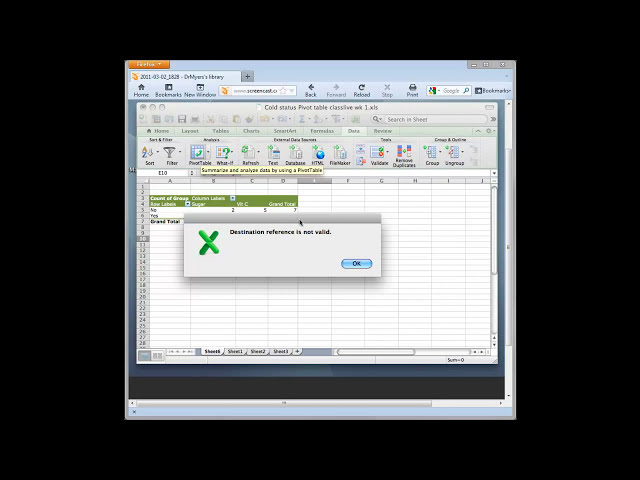 فیلم آموزشی: ساخت جدول احتمالی (Crosstab) (Pivot) در Mac Excel 2004 2008 2011 با زیرنویس فارسی