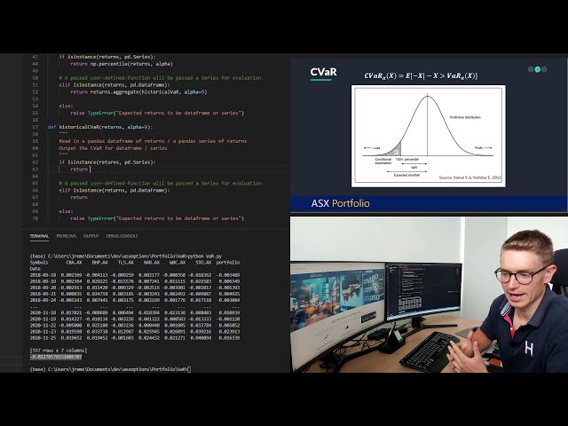 فیلم آموزشی: ارزش تاریخی در معرض خطر (VaR) با پایتون با زیرنویس فارسی