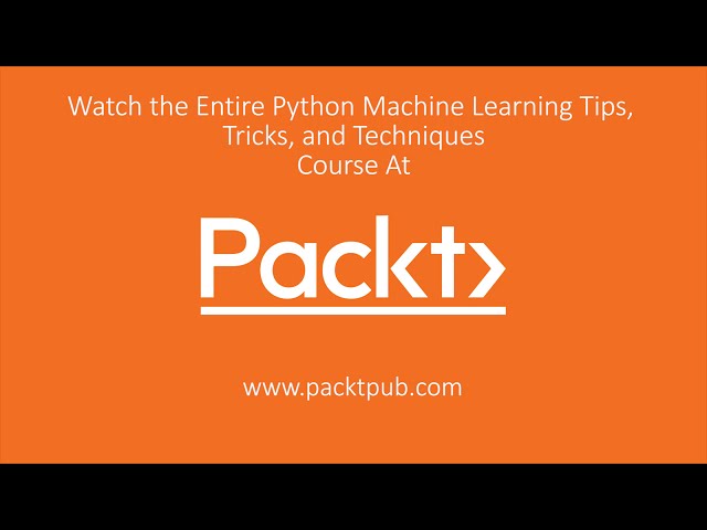 فیلم آموزشی: نکات، ترفندها و تکنیک‌های یادگیری ماشین پایتون: ماشین‌های بردار پشتیبانی|packtpub.com با زیرنویس فارسی