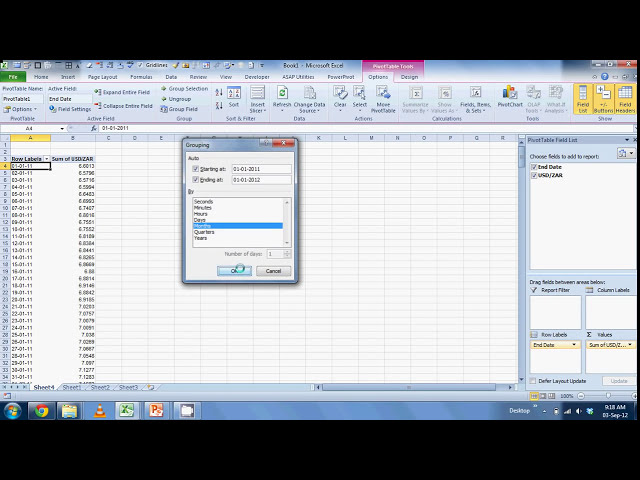 فیلم آموزشی: استفاده از Pivot Tables برای به دست آوردن سریع میانگین نرخ در ماه با زیرنویس فارسی