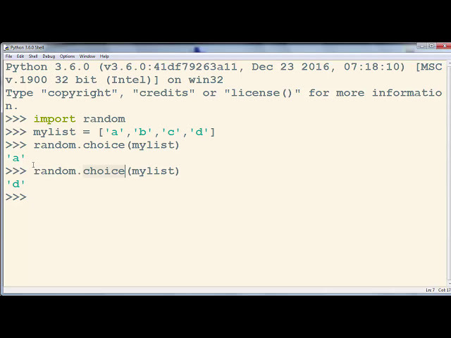 فیلم آموزشی: نحوه انتخاب تصادفی یک آیتم از لیست در زبان پایتون با زیرنویس فارسی