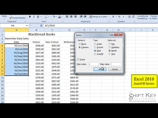 فیلم آموزشی: Excel 2010 با استفاده از ویژگی Fill Series با زیرنویس فارسی