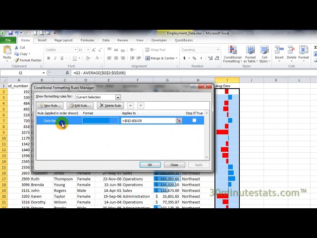 فیلم آموزشی: Excel 2010 - قالب بندی شرطی - نوارهای داده با زیرنویس فارسی