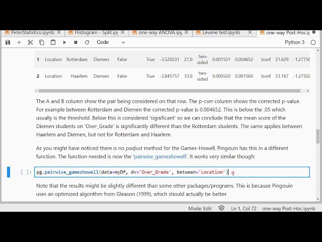 فیلم آموزشی: Python - تست Post-Hoc برای ANOVA یک طرفه با زیرنویس فارسی