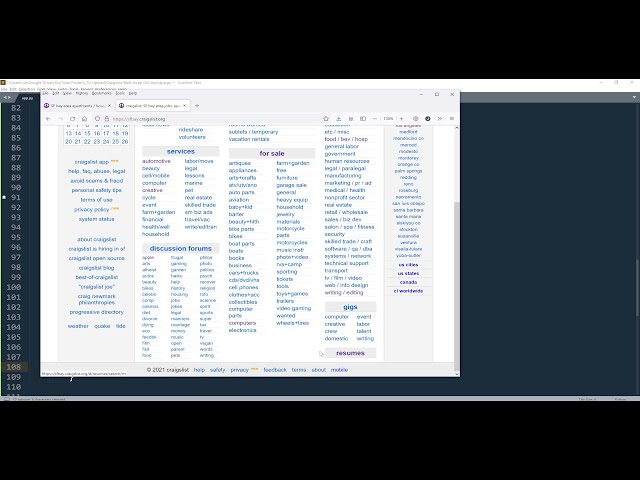 فیلم آموزشی: یک برنامه رابط کاربری گرافیکی Craigslist Web Scraping با پایتون ایجاد کنید با زیرنویس فارسی